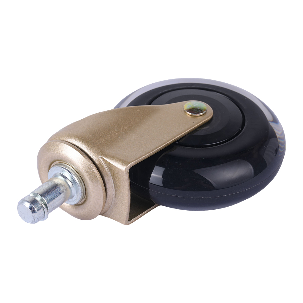 75mm gold paint with dust cover casters