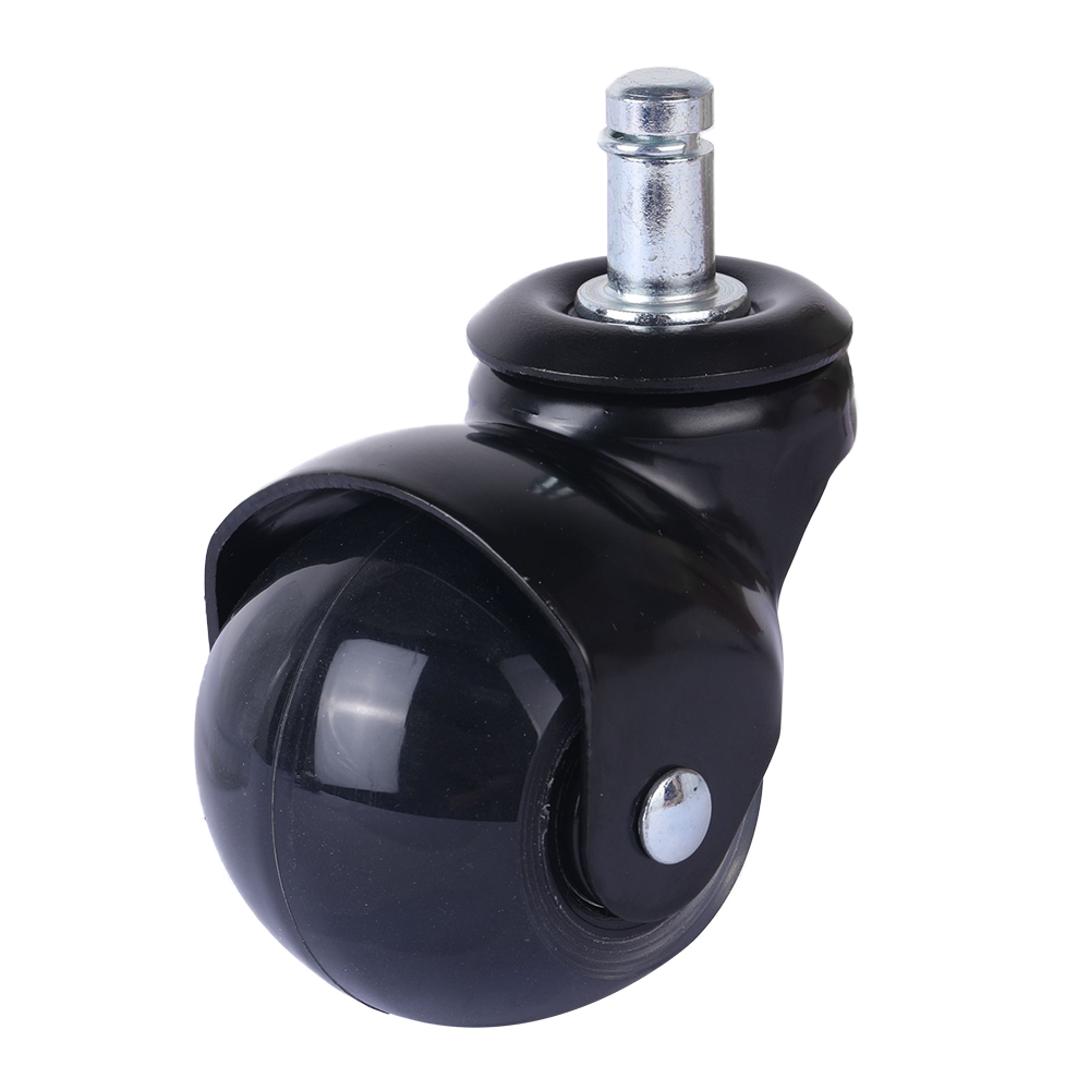 2" black plated globe wheel