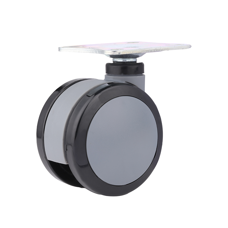 75mm dark grey flat medical wheel