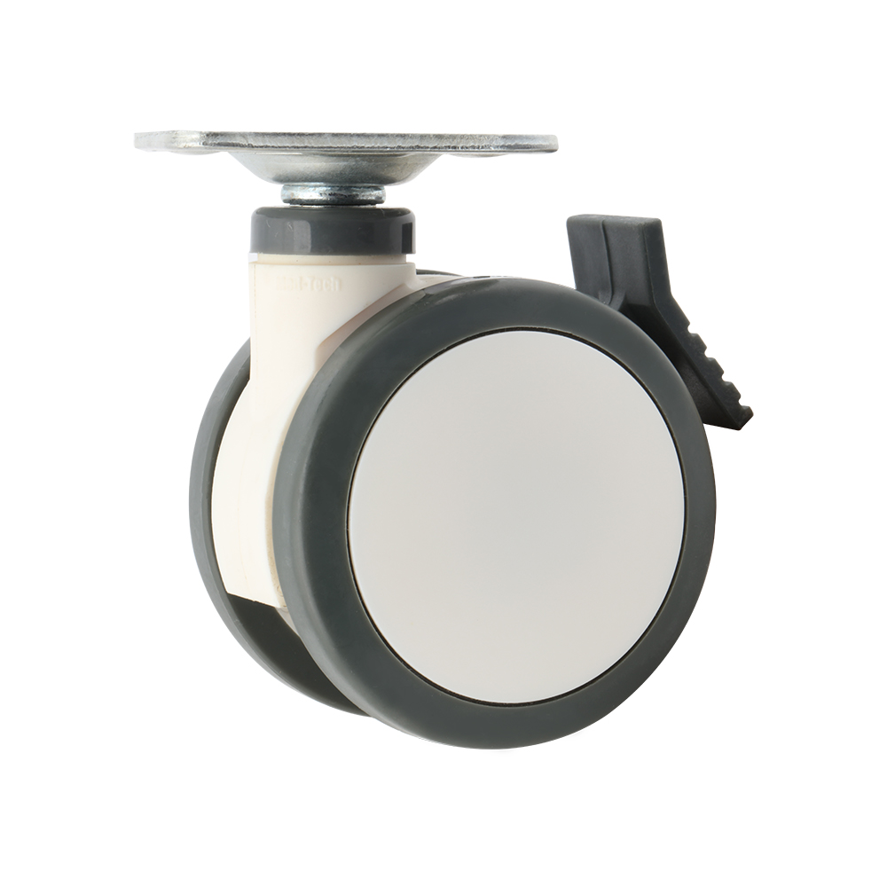 75mm  flat medical wheel