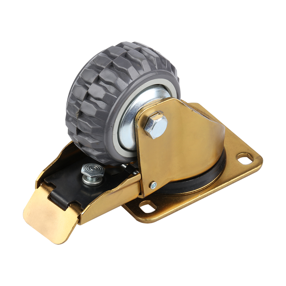 50mm flat gold industrial wheels