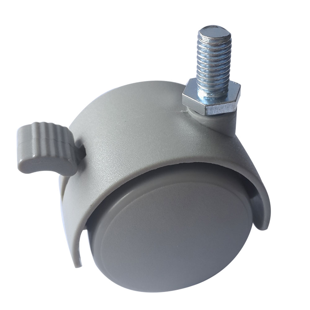 40mm grey screw rod brake wheel