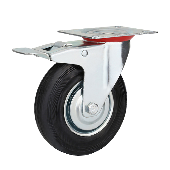 125mm brake heavy duty industrial casters