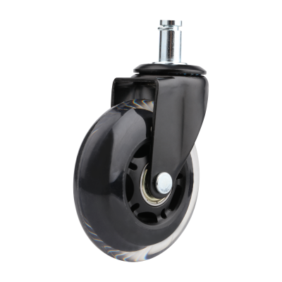 75mm black transparent brake wheels
