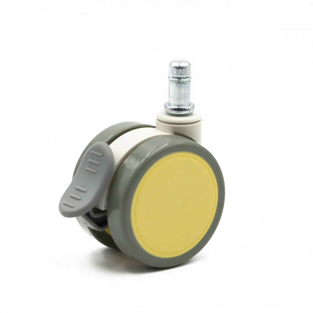 64mm PU brake office chair wheels